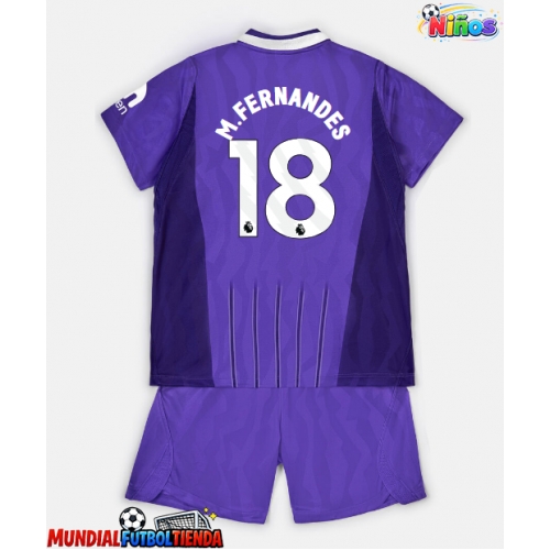 Camiseta Tottenham Hotspur Mateus Fernandes #18 Tercera Equipación Replica 2026-27 para niños mangas cortas (+ Pantalones cortos)